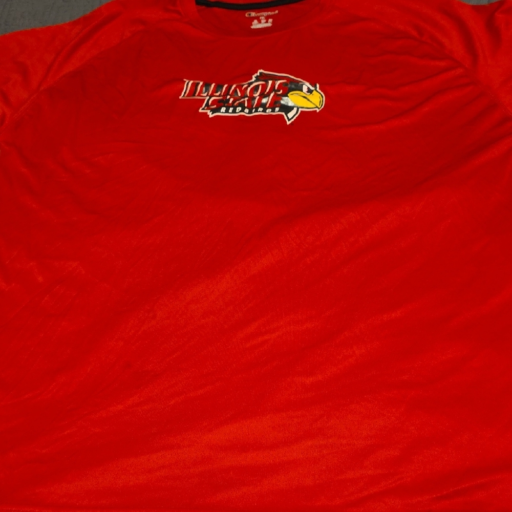 Champion Red Illinois State Tee
